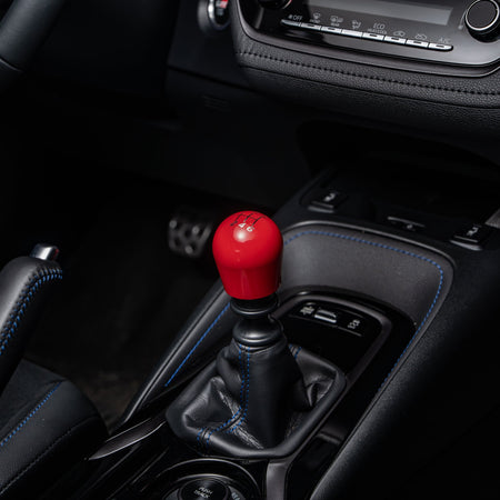 Billetworkz Weighted Shift Knob 6-Speed Velocity Engraving for 2023+ Toyota GR Corolla
Gloss Red - installed in car