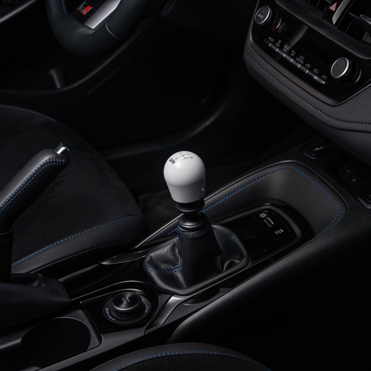 Gloss White - installed in car