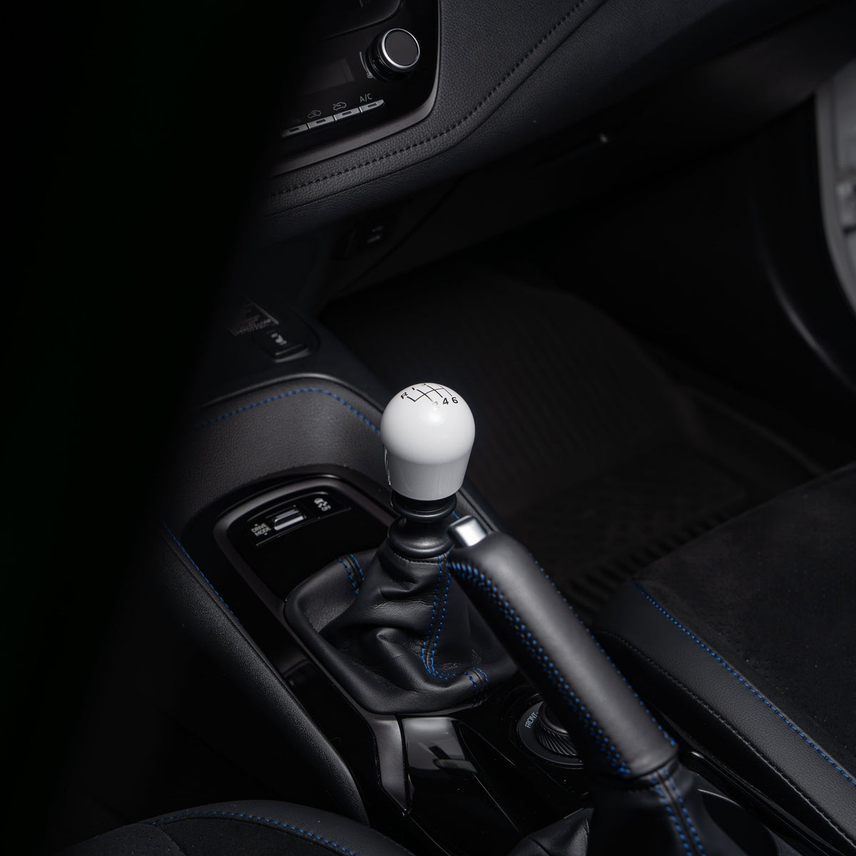 Billetworkz Weighted Shift Knob 6-Speed Velocity Engraving for 2023+ Toyota GR Corolla
Gloss White - installed in car