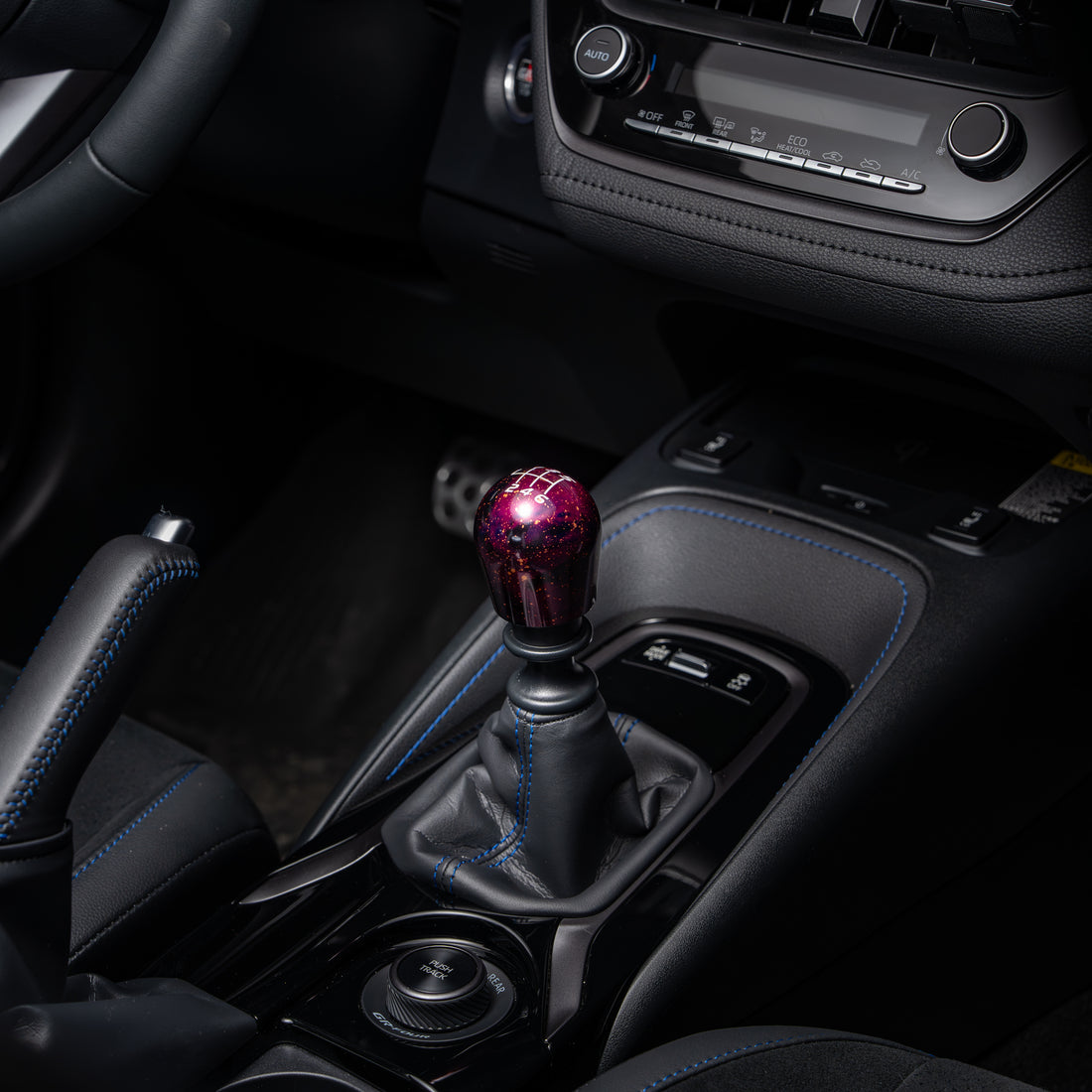 Billetworkz Cosmic Space Shift Knob 6-Speed Velocity Engraving for Toyota GR Corolla / Corolla Hatch - Purple Cosmic Space 