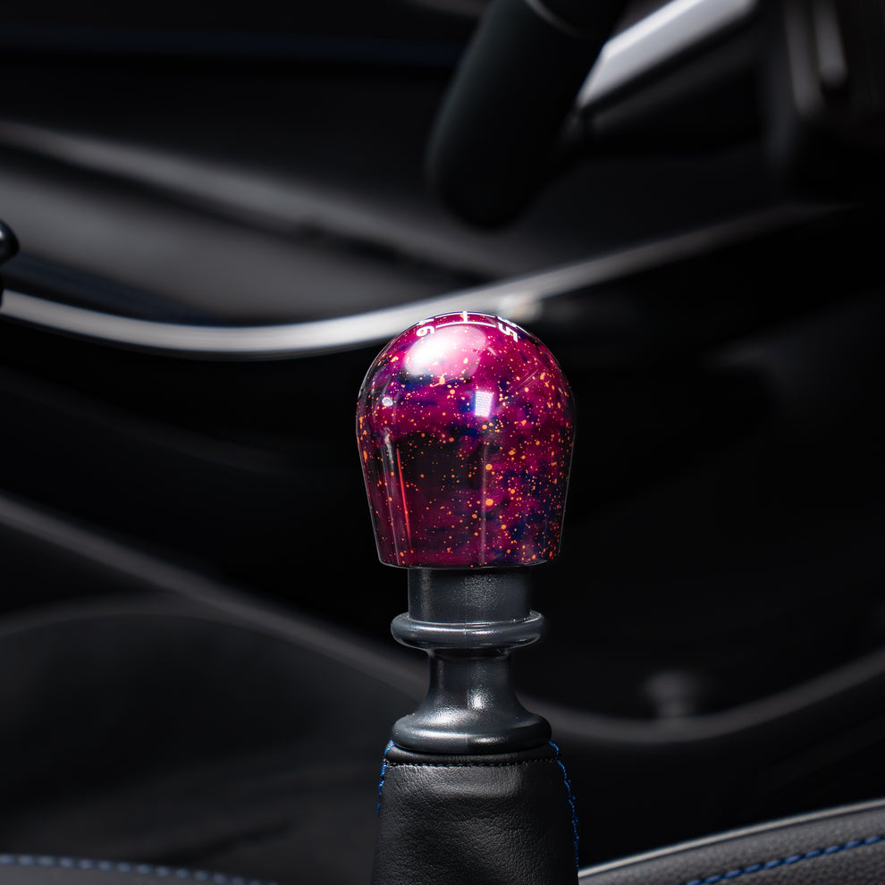 Billetworkz Cosmic Space Shift Knob 6-Speed Velocity Engraving for Toyota GR Corolla / Corolla Hatch - Purple Cosmic Space 