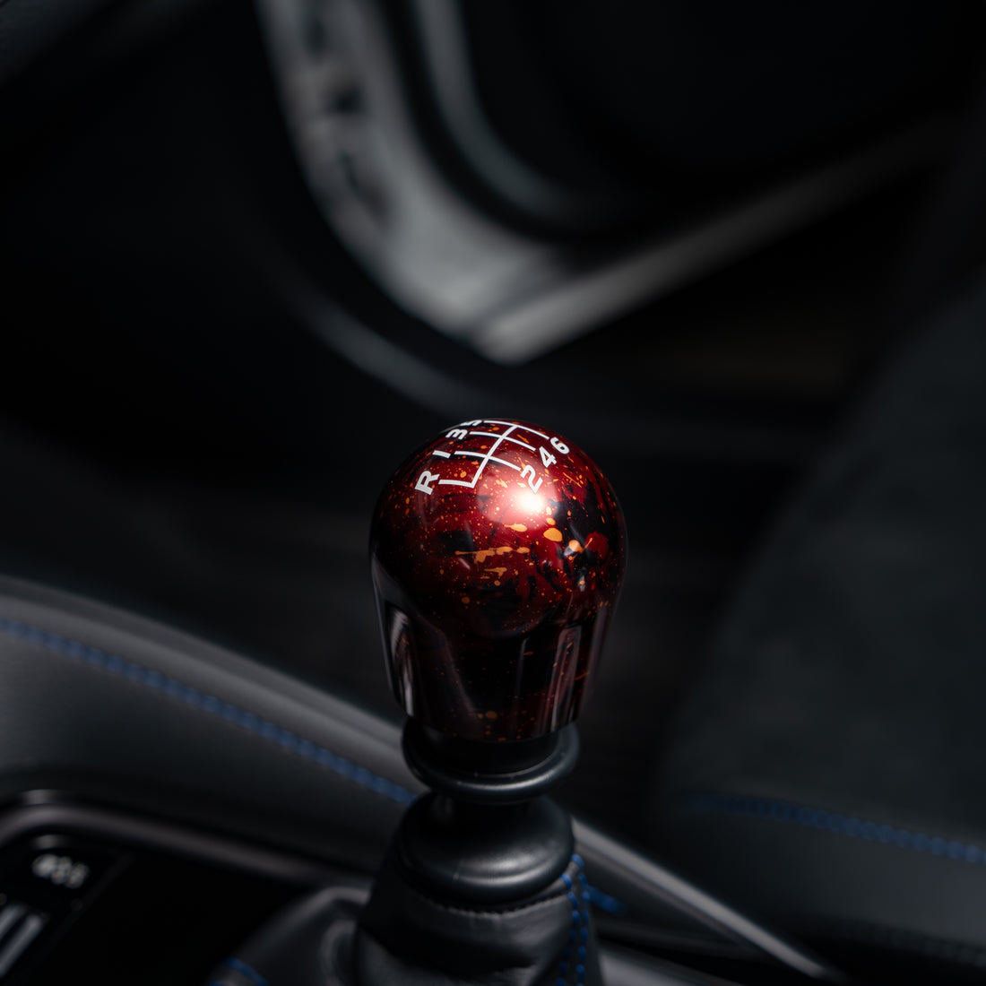 Billetworkz Cosmic Space Shift Knob 6-Speed Velocity Engraving for Toyota GR Corolla / Corolla Hatch - Red Cosmic Space 