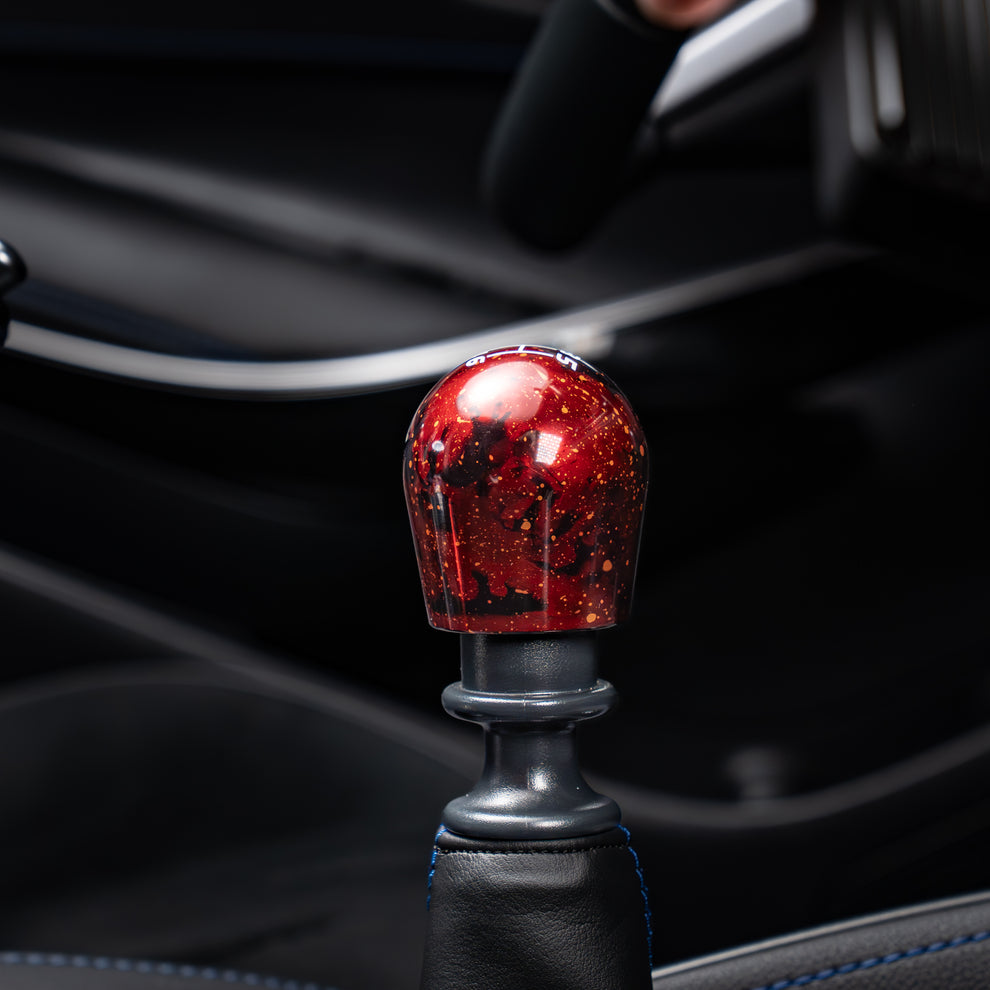 Billetworkz Cosmic Space Shift Knob 6-Speed Velocity Engraving for Toyota GR Corolla / Corolla Hatch - Red Cosmic Space Short Tearedrop