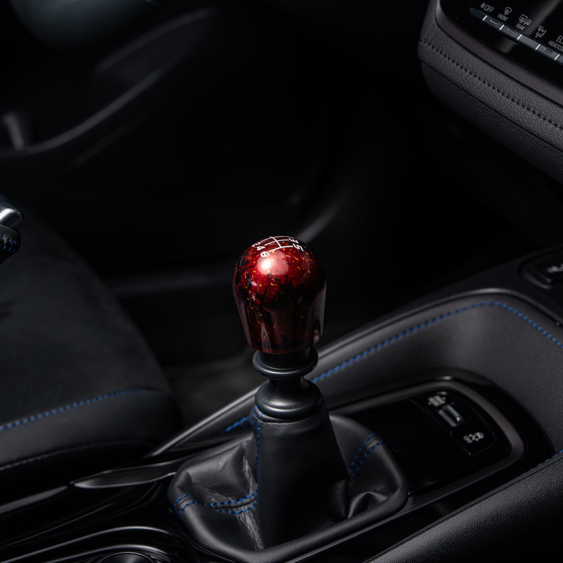 Billetworkz Cosmic Space Shift Knob 6-Speed Velocity Engraving for Toyota GR Corolla / Corolla Hatch - Red Cosmic Space  Short teardrop