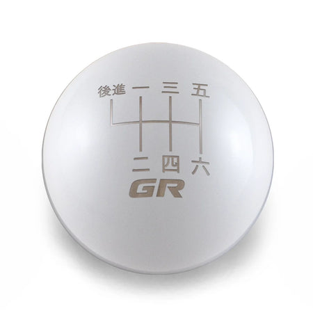 Billetworkz Weighted Shift Knob 6-Speed Japanese GR Engraving for 2023+ Toyota GR Corolla - Gloss White / Chonk