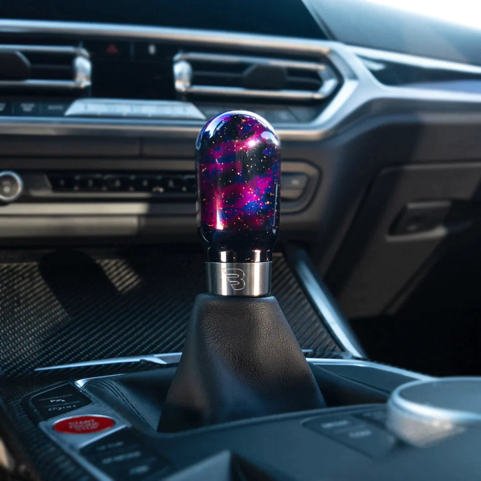 Billetworkz “Hybrid” Shift Knob - Toyota GR Corolla / Corolla Hatch - Purple Cosmic Space