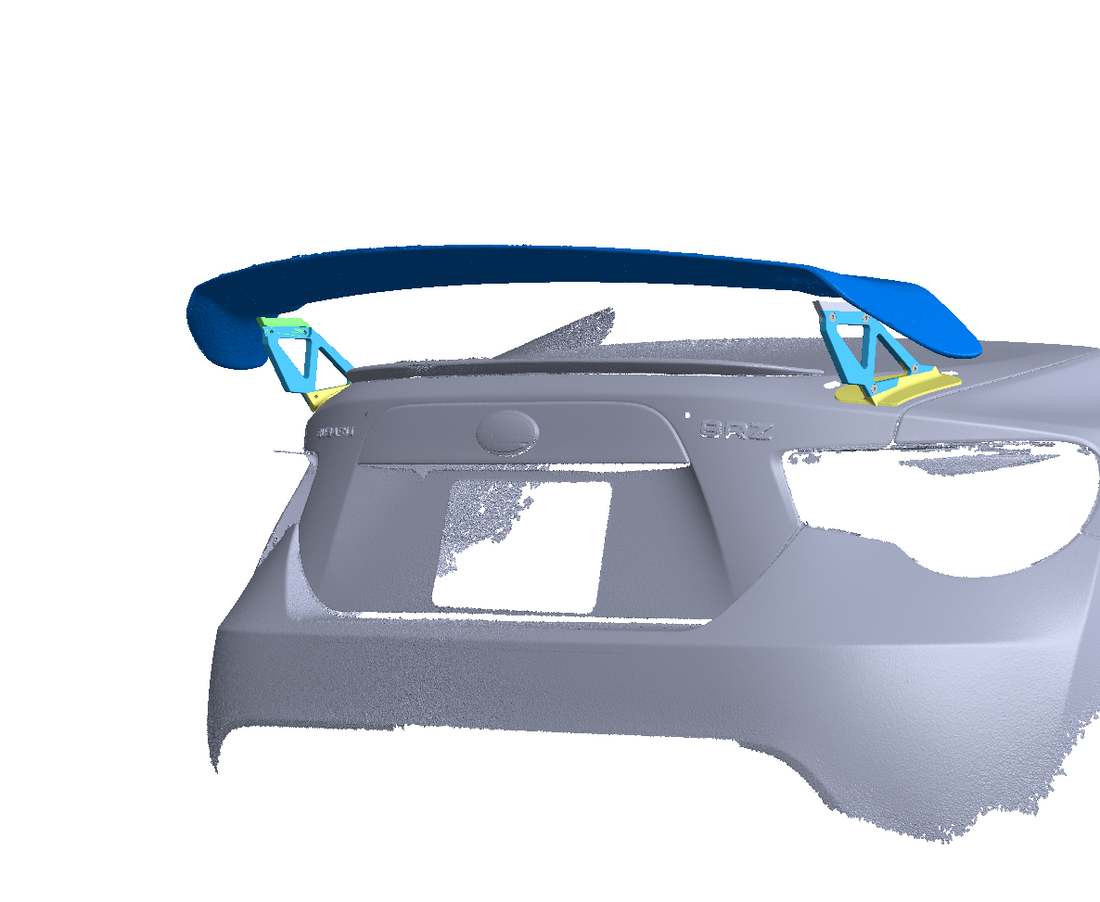 BGRS BRZ 86 Wing Riser Carbon Wing Full Upgrade Kit – Battle Garage ...