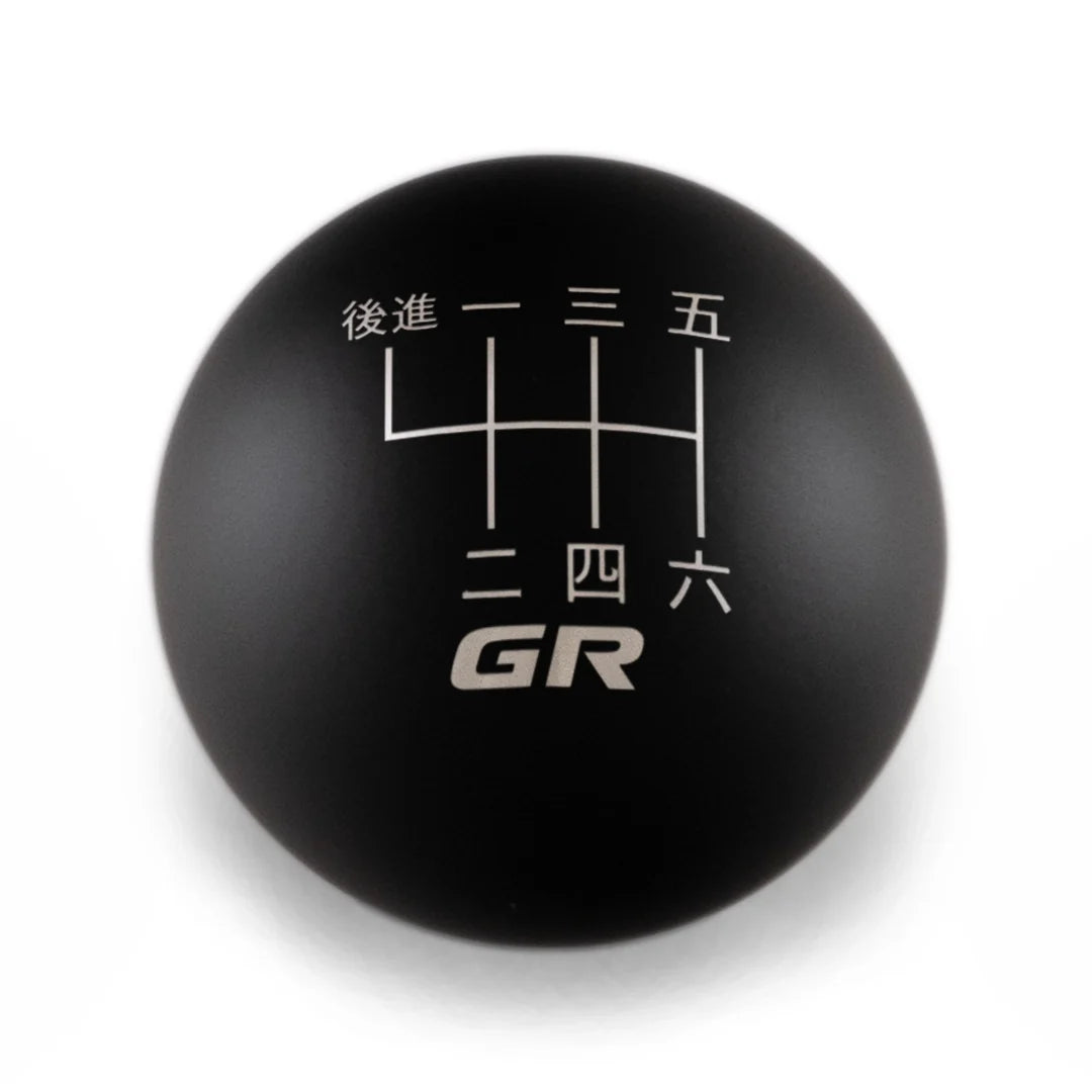 Billetworkz Weighted Shift Knob 6-Speed Japanese GR Engraving for 2023+ Toyota GR Corolla - Matte Black / Chonk