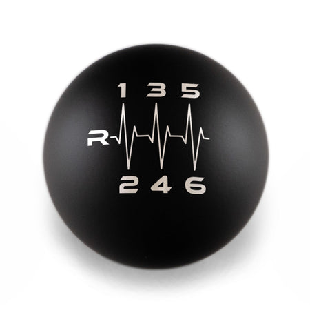 Billetworkz Weighted Shift Knob 6-Speed Heartbeat Engraving for Toyota GR Corolla / Corolla Hatch - Matte Black