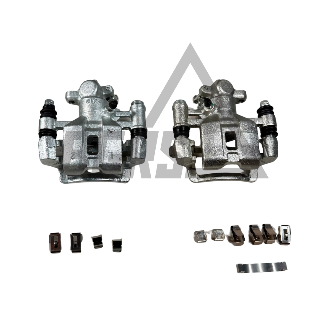 DFC Silver Zinc Coated Premium Rear Brake Calipers 1985–1987 Toyota Corolla AE86