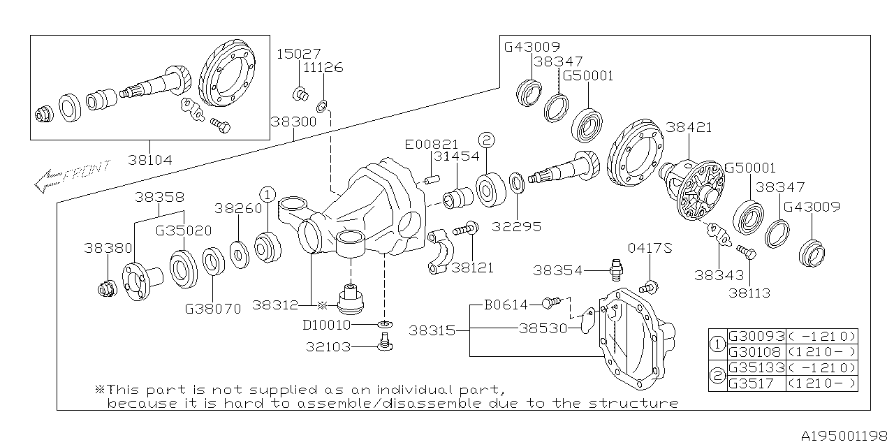 OEM Subaru Differential Drain Plug 2013+ FRS/BRZ/86 22+ BRZ/GR86