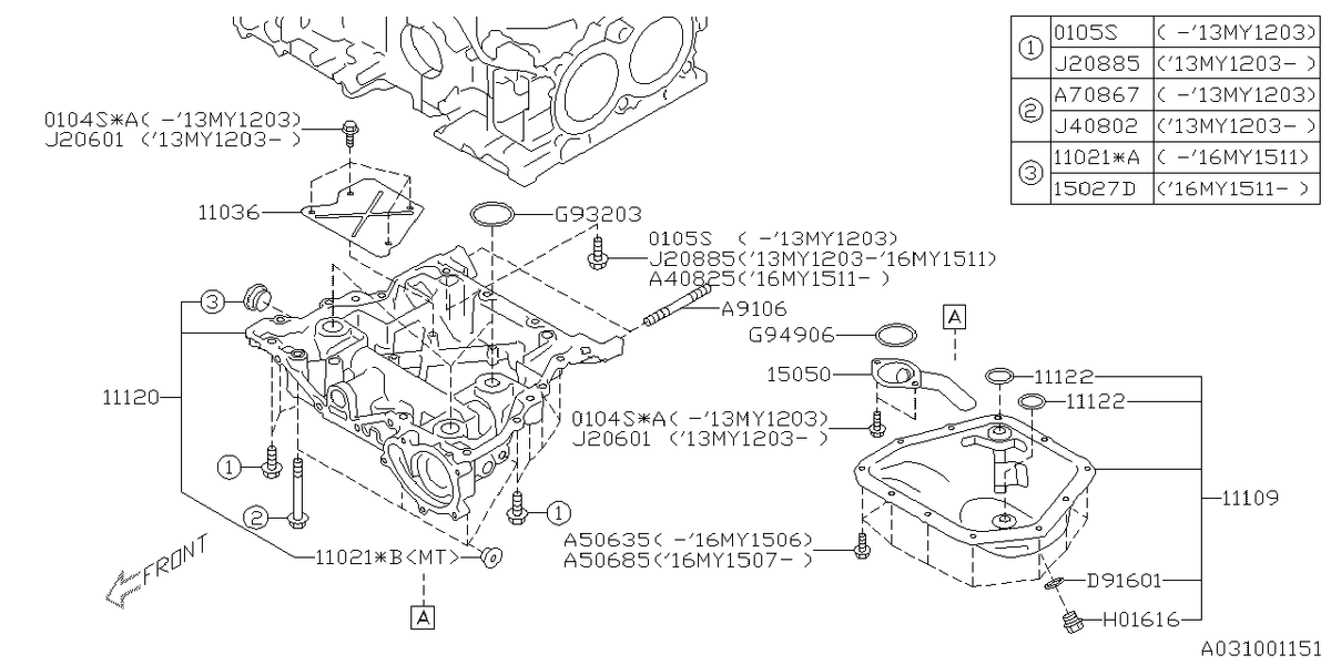 OEM Subaru Oil Pan Engine FA20 2013-2020 FRS/BRZ/86