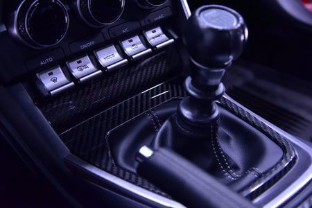 OLM LE Dry Carbon Fiber Shift Panel Trim (MT) - 2022-2026 BRZ 86