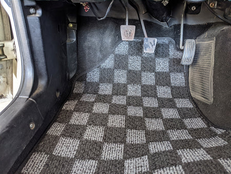 P2M TOYOTA COROLLA AE86 RACE FLOOR MATS : DARK GREY