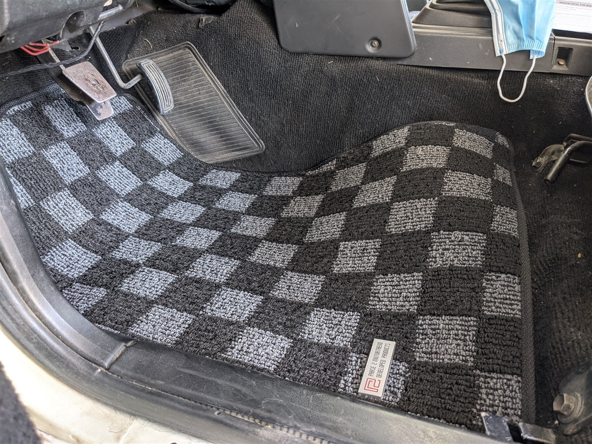 P2M TOYOTA COROLLA AE86 RACE FLOOR MATS : DARK GREY