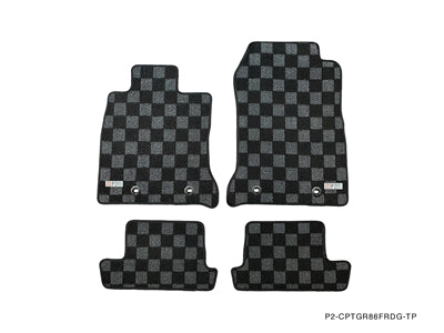 P2M Race Floor Mats Full Set for 22+ BRZ/GR86