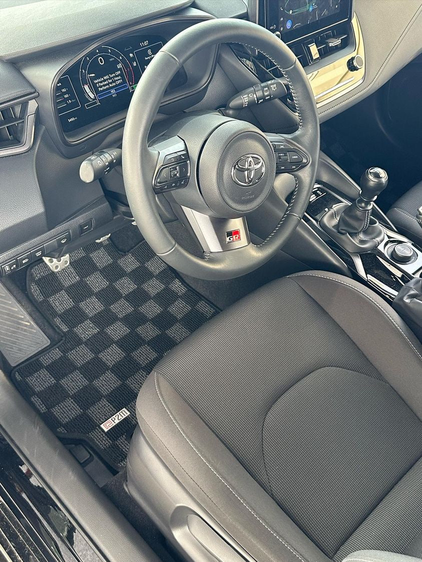 P2M Dark Grey Race Floor Mats 2023+ Toyota GR Corolla