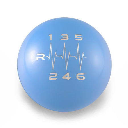 Billetworkz Weighted Shift Knob 6-Speed Heartbeat Engraving for Toyota GR Corolla / Corolla Hatch - Performance Blue