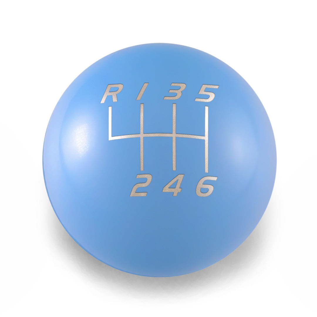 Billetworkz Weighted Shift Knob 6-Speed Velocity Engraving for 2023+ Toyota GR Corolla - Performance Blue / Chonk