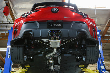 REMARK Elite Spec Resonated Dual Center Exit Cat-Back Exhaust - Burnt Stainless Steel Tips 2023+ Toyota GR Corolla