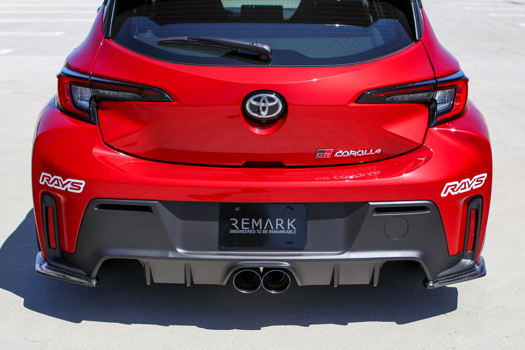 REMARK 24+ Toyota GR Corolla Dual Center Exit Stainless Steel Cat-Back Exhaust w/ Resonator