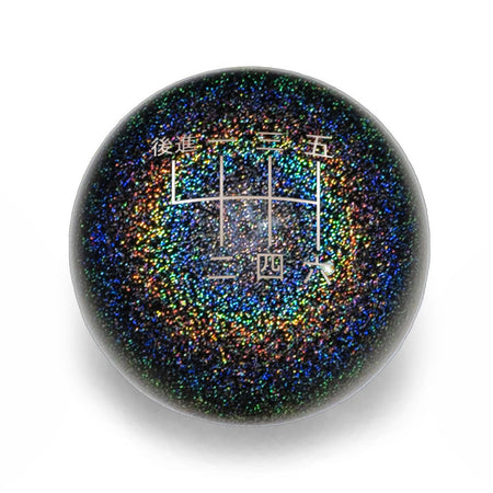 Billetworkz Weighted Shift Knob 6-Speed Japanese Engraving for Toyota GR Corolla / Corolla Hatch - Rainbow Sparkle / Chonk