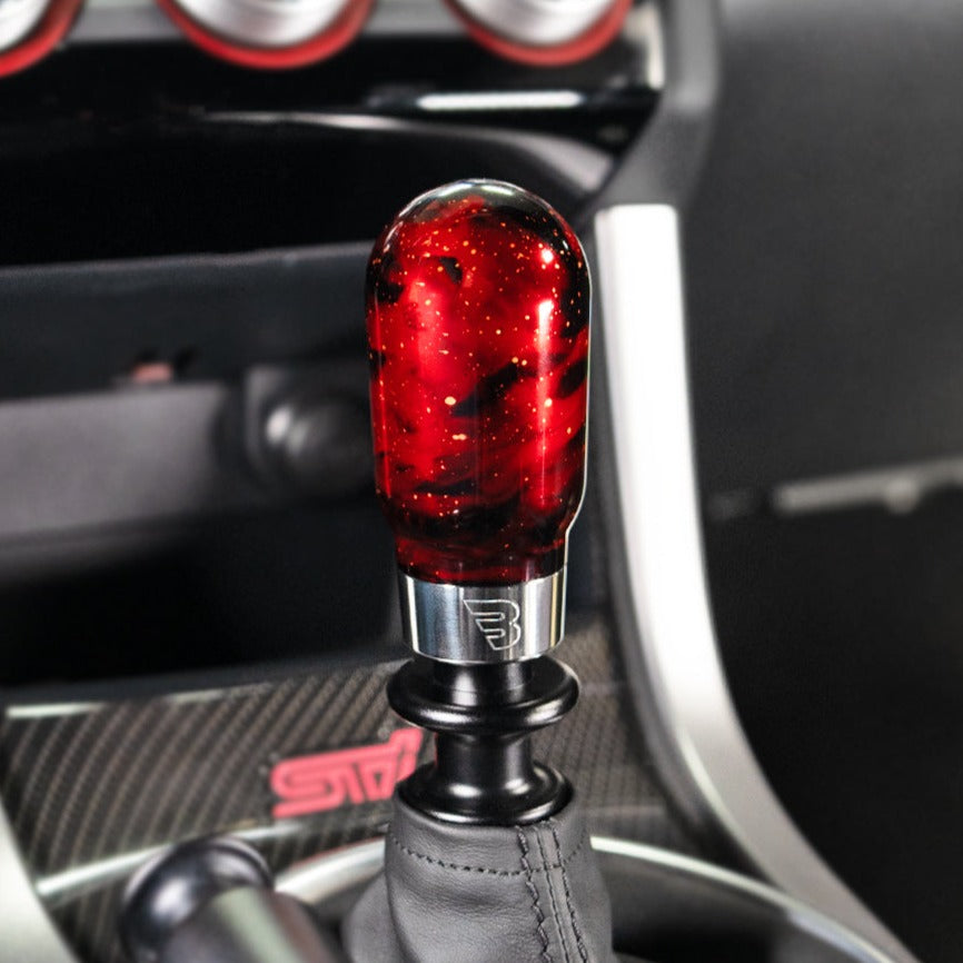 Billetworkz “Hybrid” Shift Knob - Toyota GR Corolla / Corolla Hatch - Red Cosmic Space