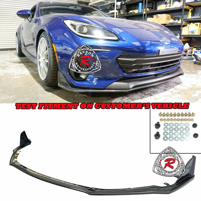 Bayson R Front Lip Bayson R STi Style Front Lip (Carbon Fiber) For 2022+ Subaru BRZ ...