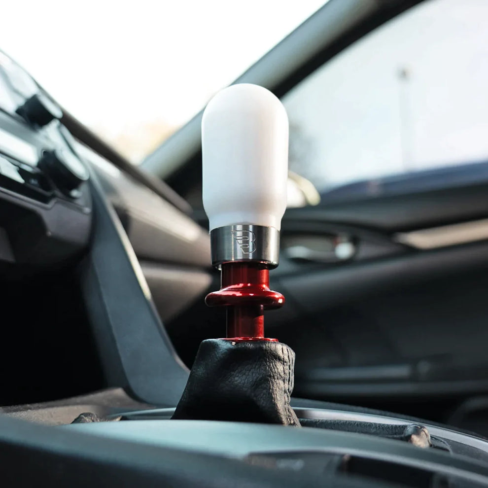Billetworkz “Hybrid” Shift Knob - Toyota GR Corolla / Corolla Hatch - White Delrin