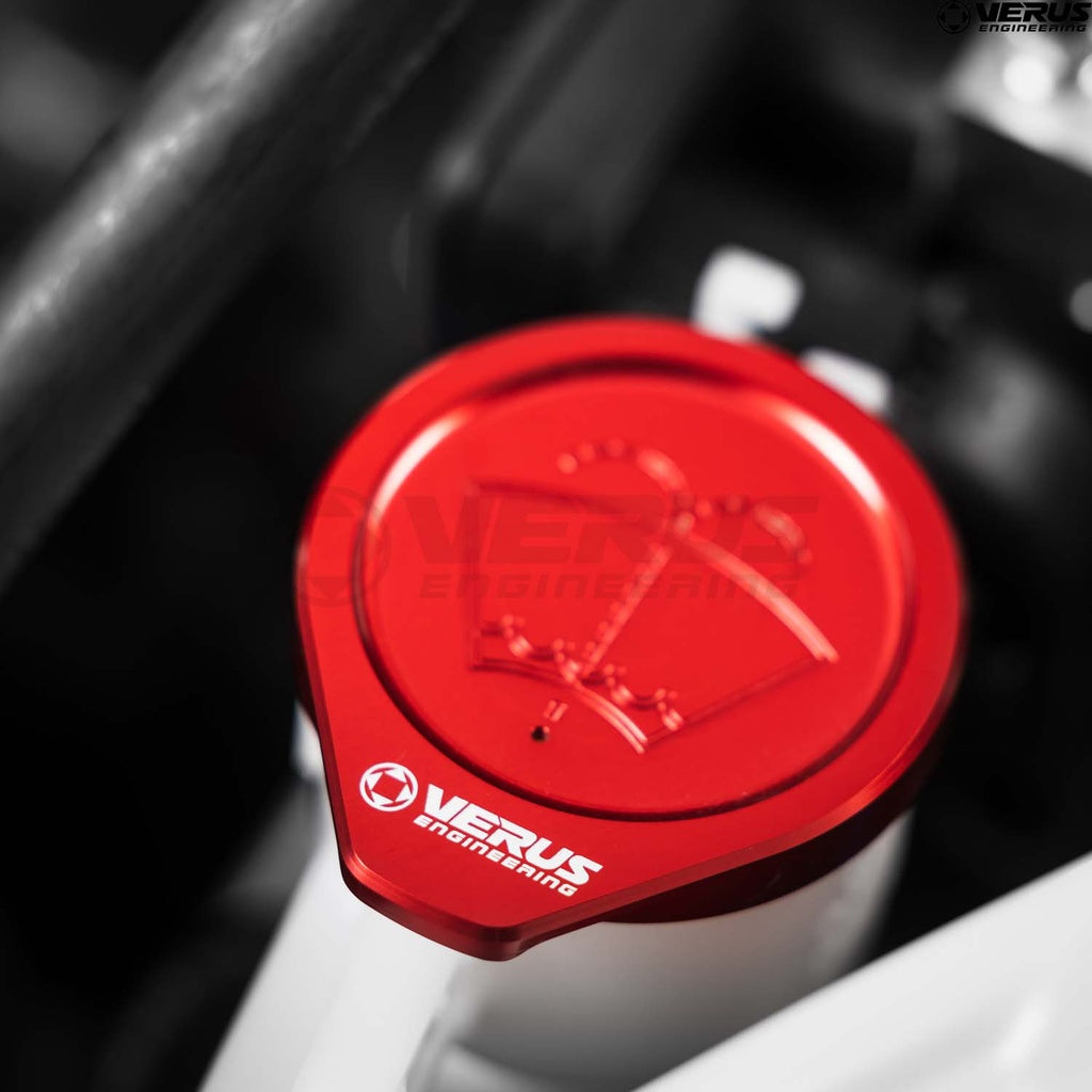 Washer Fluid Cap, Anodized Red - Toyota GR Corolla