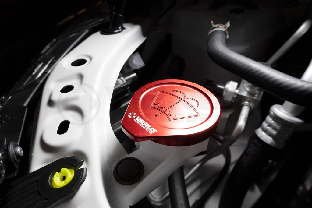 Washer Fluid Cap, Anodized Red - Toyota GR Corolla