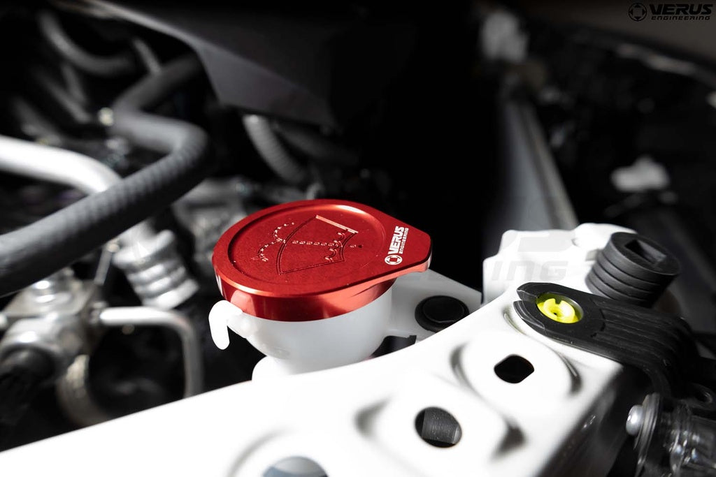 Washer Fluid Cap, Anodized Red - Toyota GR Corolla