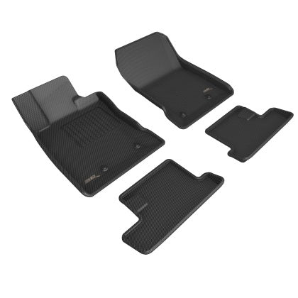 3D MAXpider KAGU Series All-Weather Floor Liners (Black - 1st & 2nd Row Set) for 2022+ Toyota GR86