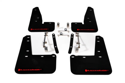 Rally Armor UR Black Mud Flaps with Red Logo for 2023+ Toyota GR Corolla