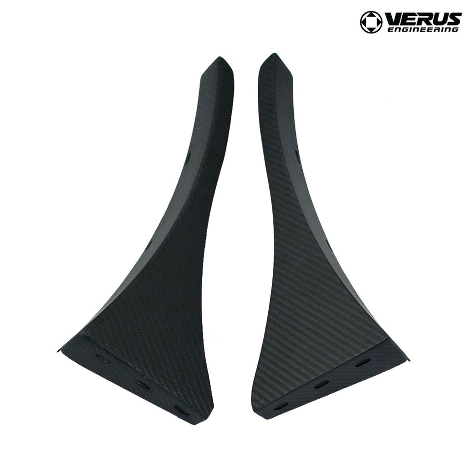 Verus Engineering Front Splitter Endplates for Toyota GT86, Scion FR-S, Subaru BRZ - Dry Carbon