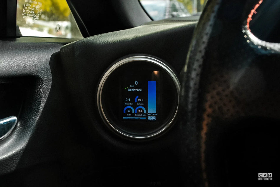 CANchecked MFD28 2.8" Gen2 Multi-Function CAN Bus Display – 2013-2020 Toyota GT86 / Scion FR-S / Subaru BRZ (LHD)