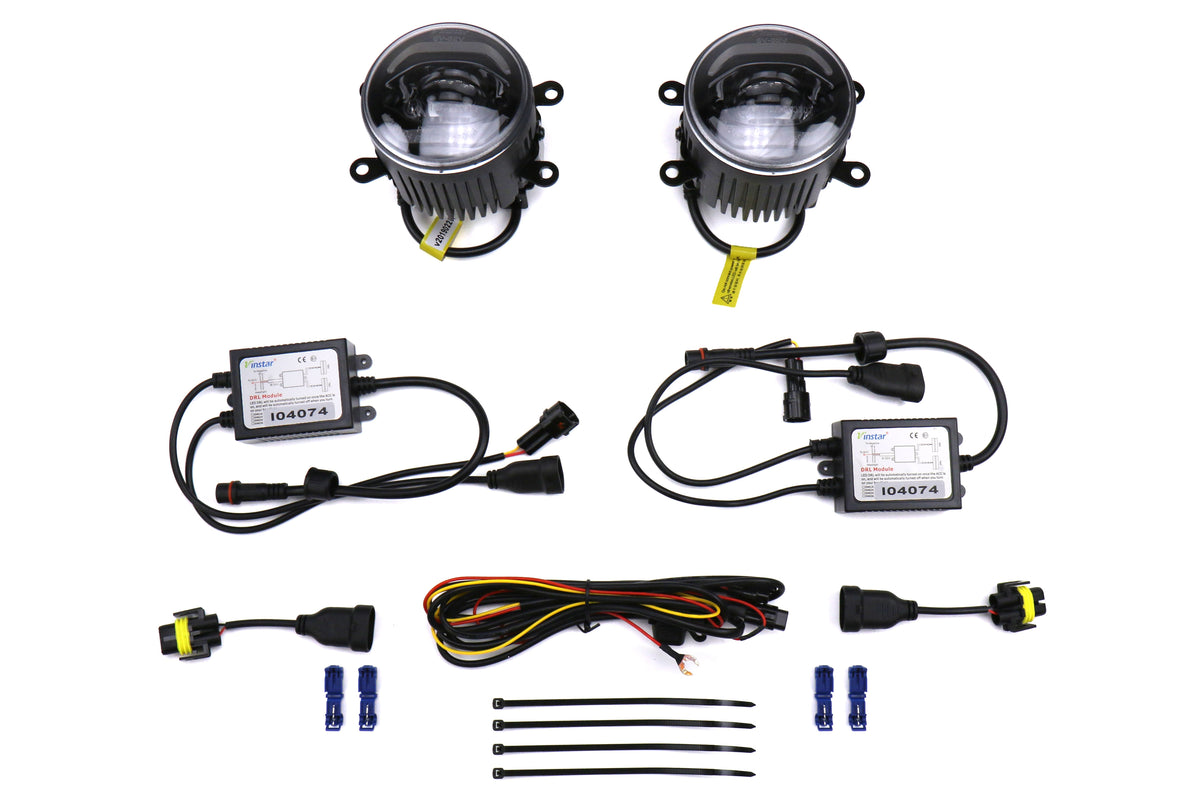 OLM Retical Style LED Fog Lights - 13-16 FR-S 15 WRX 15 STI