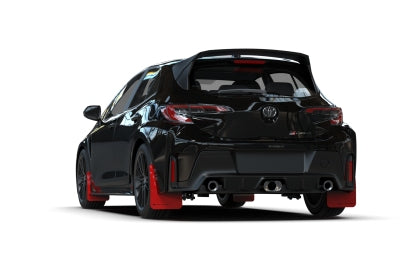 Rally Armor UR Red Mud Flaps with Black Logo for 2023+ Toyota GR Corolla