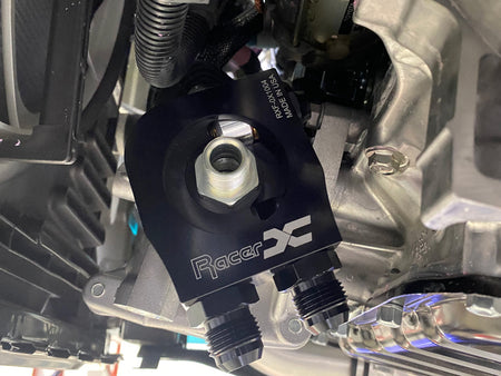 Racer X Fabrication Thermostatic Oil Cooler Sandwich Adapter Plate – 2023+ Toyota GR Corolla