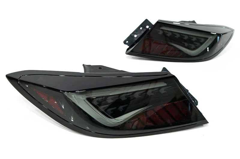 OLM Scythe Style LED Taillights (Smoke Lens Black Base White Bar) - 2022-2026 BRZ GR86
