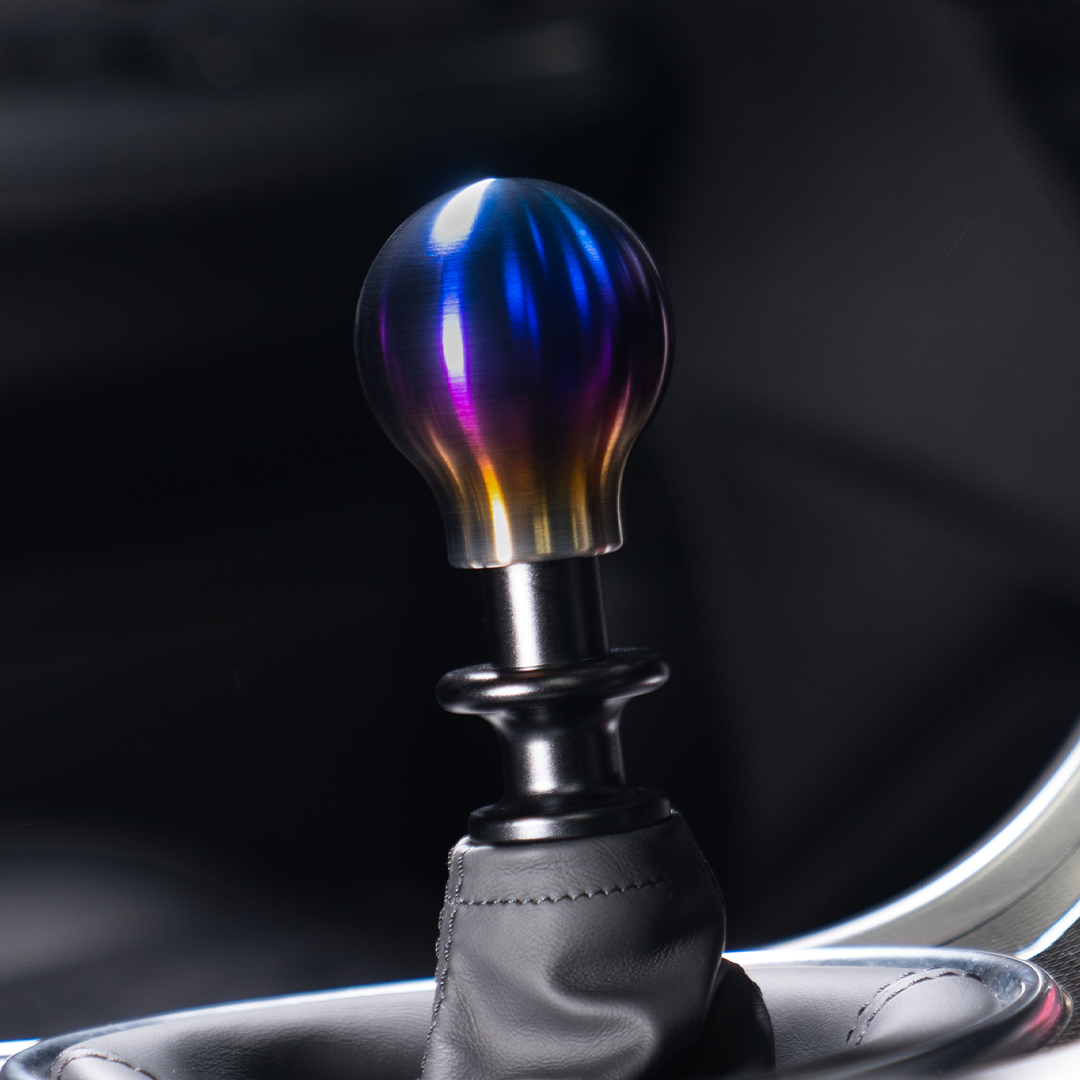 Billetworkz Titanium Torched Shift Knob - Toyota GR Corolla / Corolla Hatch - Lightbulb