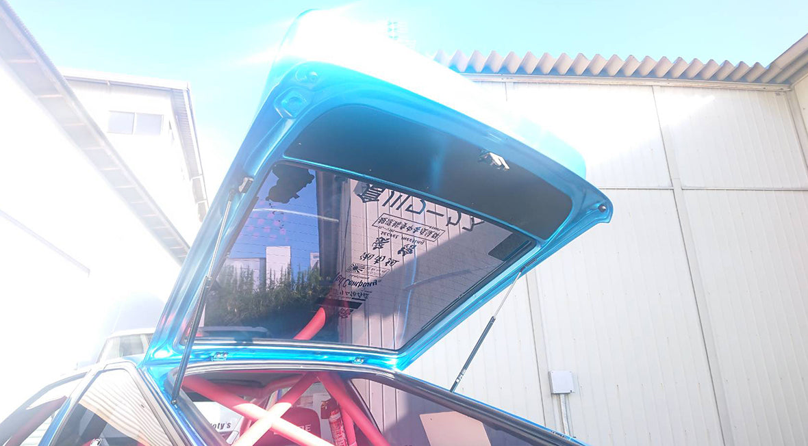 Ae86 Rear Open Crystal Body Yokahama Hatch Gate with Spoiler - AE86 3-DOOR Hatchback ...