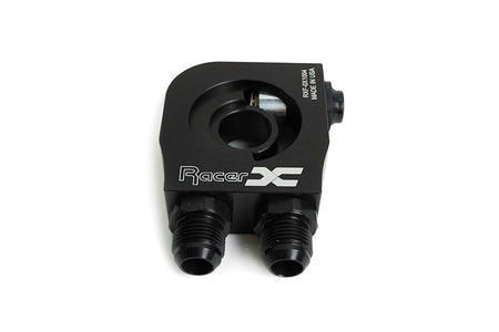 Racer X Fabrication Thermostatic Oil Cooler Sandwich Adapter Plate (185°F) – 2013+ Toyota GR86 / 86 / FR-S & Subaru BRZ (ZN6/ZN8)