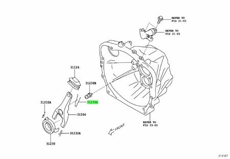 OEM Subaru TL70 Clutch Fork Retaining Clip 2013+ FRS/BRZ/86 22+ BRZ/GR86