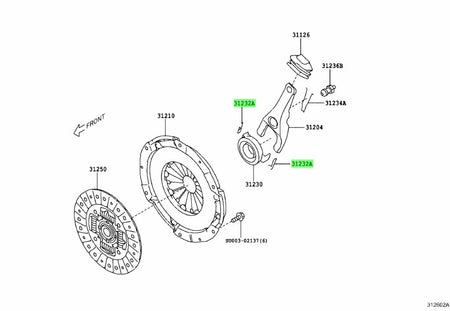 OEM Subaru TL70 Throwout Bearing Clip 2013+ FRS/BRZ/86 22+ BRZ/GR86