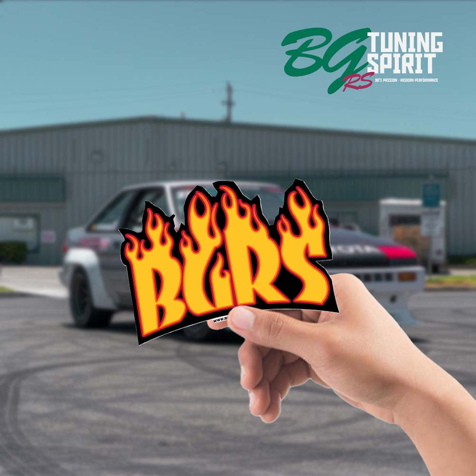 Battle Garage Racing Service Fire/Flame Sticker